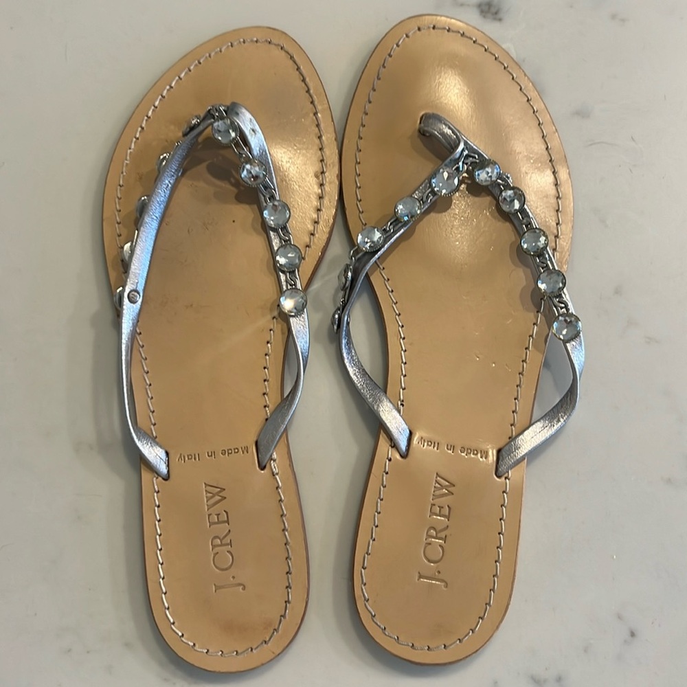 J. Crew Crystal Capri Sandal